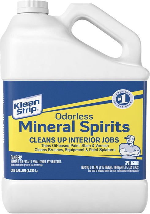 Klean Strip GKSP94214CA Mineral Spirit Thinner, Liquid, Aromatic Hydrocarbon, Clear, 1 gal, Can