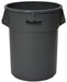 Continental Commercial 5500GY Trash Receptacle, 55 gal, Plastic, Gray