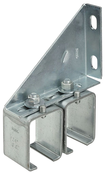 National Hardware N104-752 Double Splice Bracket, Steel, Galvanized, For: #5114 or #5116 Double Run Box Rail