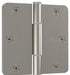 National Hardware Squeak Guard N830-450 Door Hinge, 3-1/2 in H Frame Leaf, 3/32 in Thick Frame Leaf, Steel, Satin Nickel