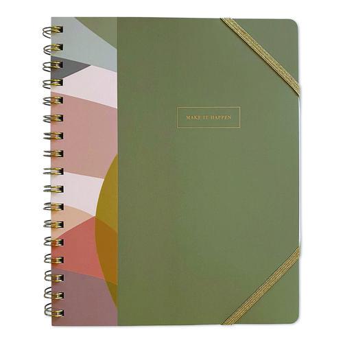 Down to Earth Ideal Notebook, 3 Sections, Medium/College Rule, Randomly Assorted Cover Colors/Designs, (100) 8.75 x 7 Sheets