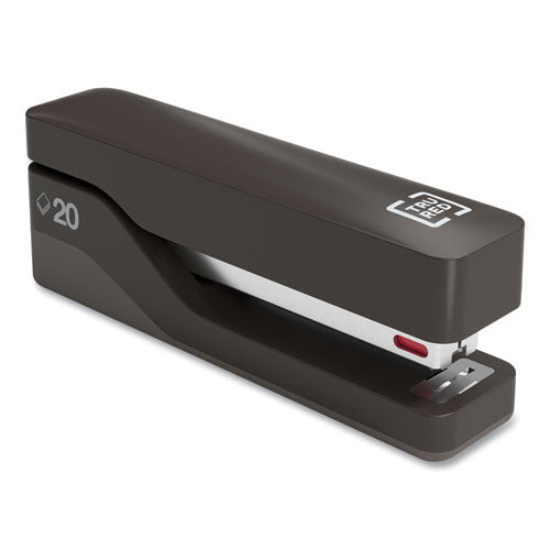 Desktop Plastic Half Strip Stapler, 20-Sheet Capacity, Black
