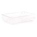StorPlus Polycarbonate Food Storage Container, 8.5 gal, 18 x 26 x 6, Clear, Plastic