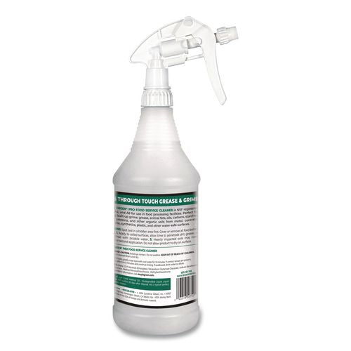 Pro Food Service Cleaner Ready-To-Use, 32 oz Spray Bottle, 12/Carton
