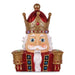 Nutcracker Christmas Decor, AC Powered, Blue/Green/Red/Yellow LED Lights, 10" x 11.37" x 36.5", Red 2