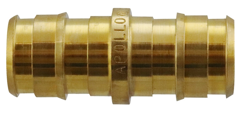 Apollo ExpansionPEX Series EPXC1212 Coupling, 1/2 in, Barb, 200 psi Pressure