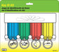 Hy-Ko KC143-4 Key Identification Tag Kit, 5.5 in H x 6 in W x 0.64 in D Dimensions, Plastic, 4/PK