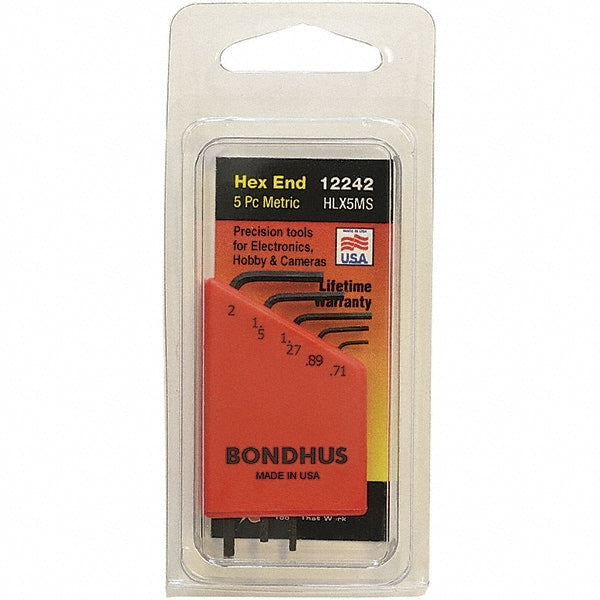 Bondhus Clamshell 12242 "L" Hex Key Sets Inch