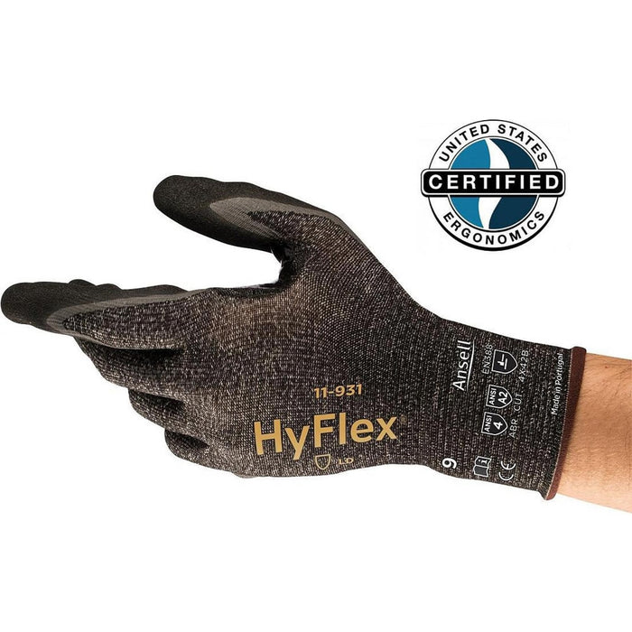 Ansell 11-931-11 Gloves Nitrile Coated