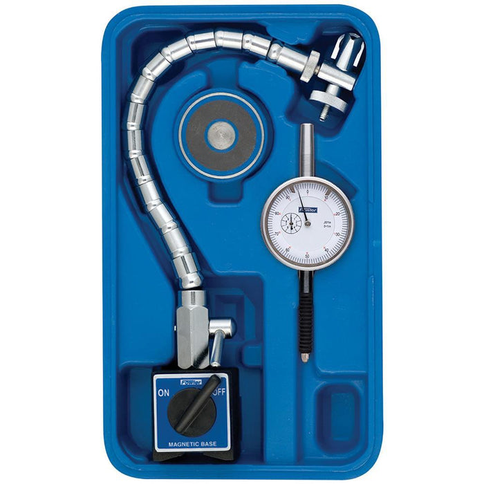 Fowler 52-585-450-0 Magnetic Base & Dial Indicator