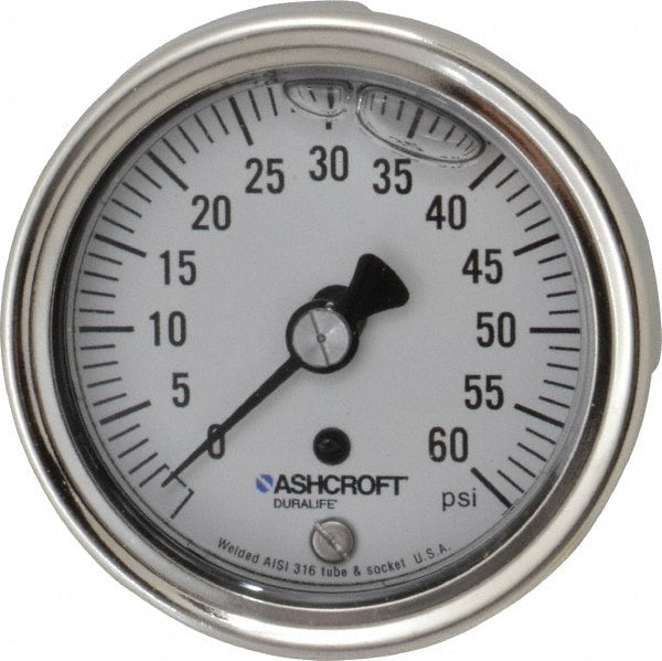 Ashcroft 94904 Quality Filled Gauge 2.5,3.5"