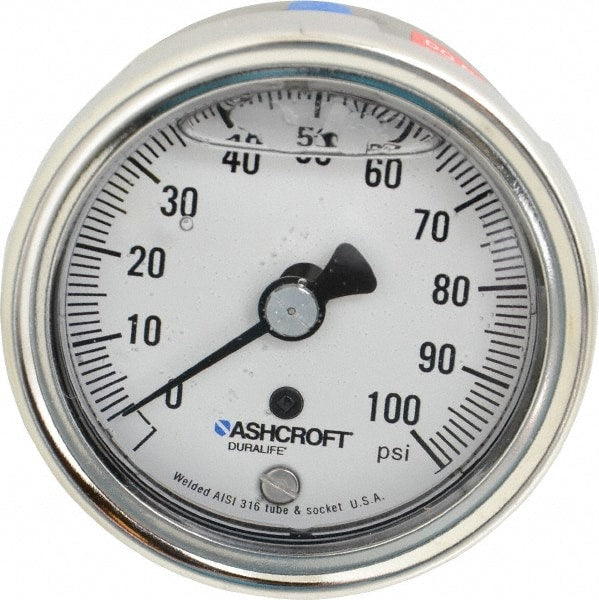 Ashcroft 94905 Quality Filled Gauge 2.5,3.5"