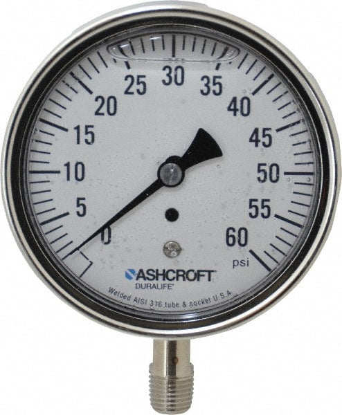 Ashcroft 94485 Quality Filled Gauge 2.5,3.5"