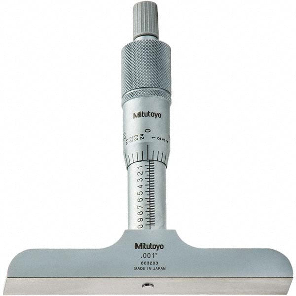 Mitutoyo 128-106 Depth Micromet Vernier Reading