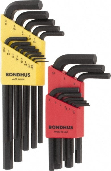 Bondhus 22198 "L" Hex Key Sets Inch