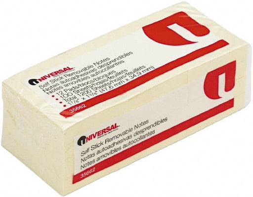 Universal Self-Stick Note Pads 12/pack - DS UNV35662 VMG FED FOUND PLATINUM - DS