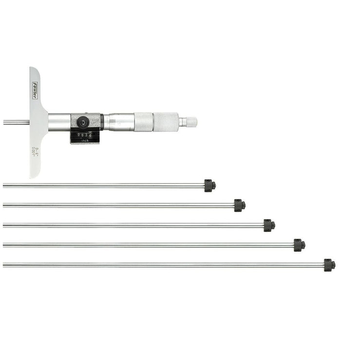 Fowler 52-225-226 Depth Micrometer Digit Reading