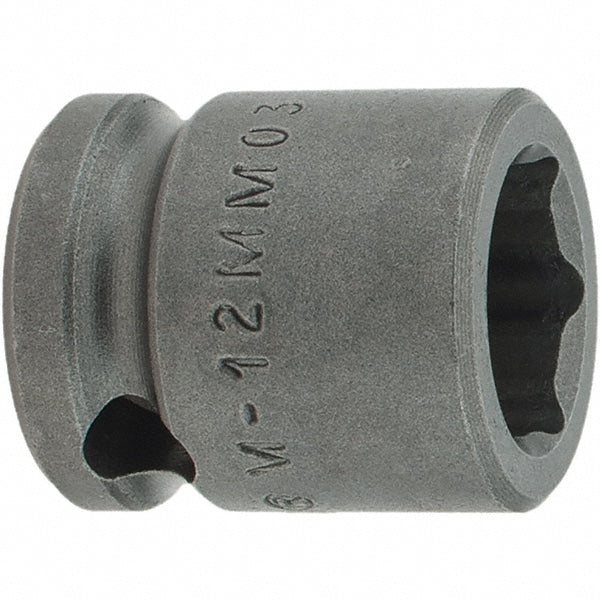 Apex M-12MM03 Ind Socket 3/8" Drive Std Lgth