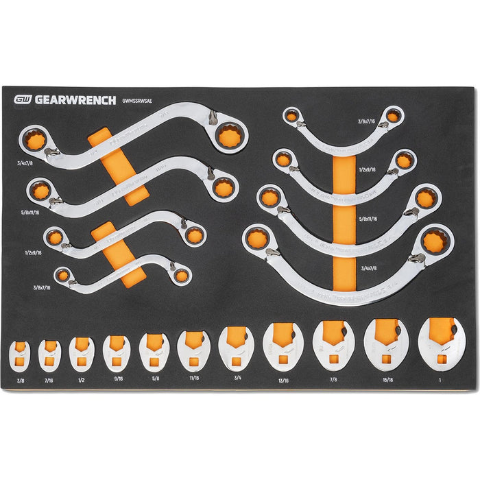 GEARWRENCH GWMSSRWSAE Combination Wrench Sets