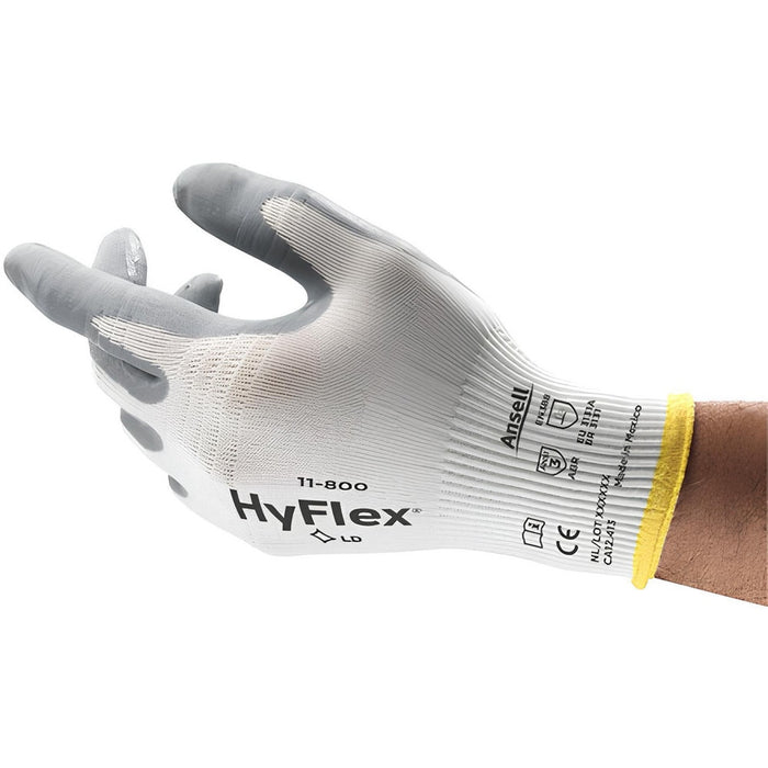 Ansell 11-800-6 Gloves Nitrile Coated