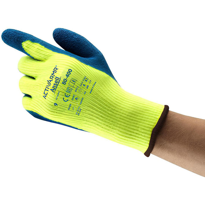 Ansell 80-400-10 Gloves Rubber Coated