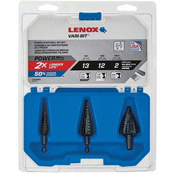 Lenox LXA30930 Hss Step Drills