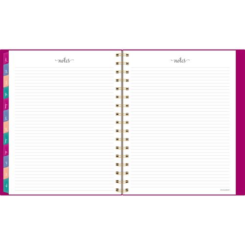 Harmony Weekly/monthly Poly Planner, 8.88 X 7.69, Purple/gold Cover, 13-month (jan To Jan): 2025 To 2026