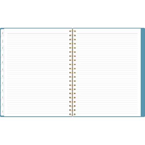 Workstyle Weekly/monthly Planner, Geometric Artwork, 11 X 9.38, Blue/gold Cover, 12-month (jan To Dec): 2025