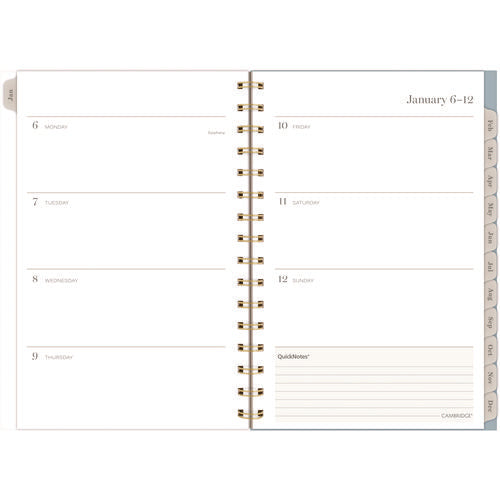 Triad Weekly/monthly Planner, Geometric Artwork, 8.5" X 6.38", Multicolor Cover, 12-month (jan To Dec): 2025