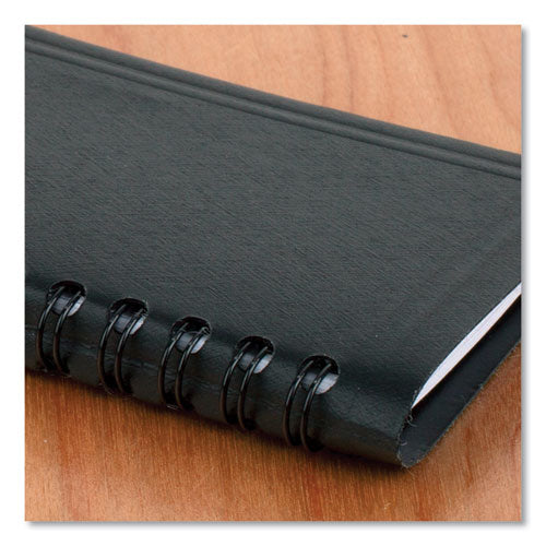 Weekly Planner, 4.5 X 2.5, Black Cover, 12-month (jan To Dec): 2025