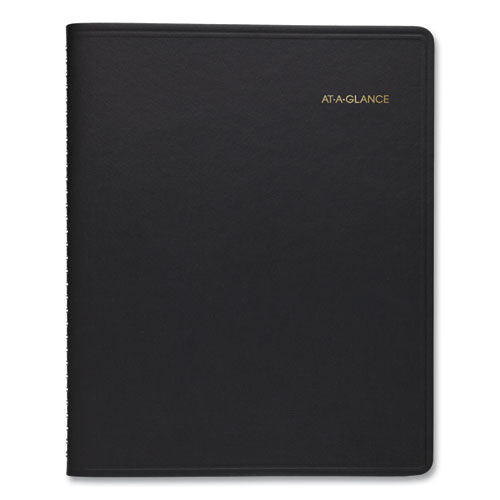 24-hour Daily Appointment Book, 11 X 8.5, Black Cover, 12-month (jan To Dec): 2025