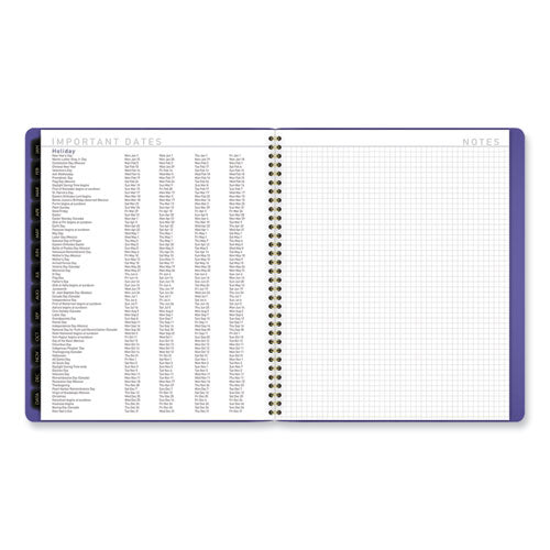 Contemporary Monthly Planner, 11.38 X 9.63, Purple Cover, 12-month (jan To Dec): 2025