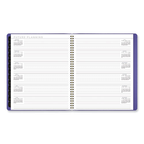 Contemporary Monthly Planner, 11.38 X 9.63, Purple Cover, 12-month (jan To Dec): 2025