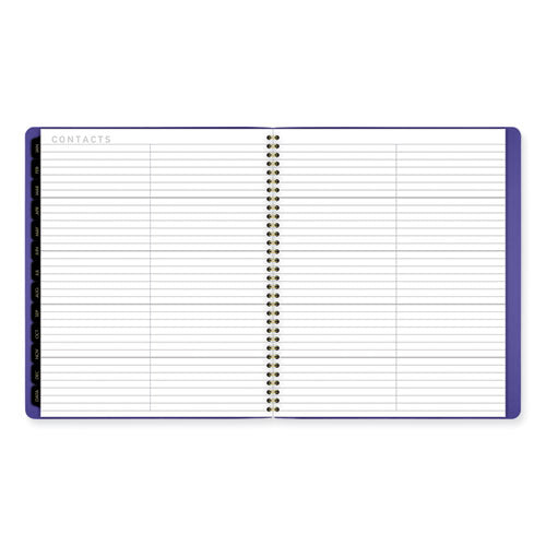 Contemporary Monthly Planner, 11.38 X 9.63, Purple Cover, 12-month (jan To Dec): 2025