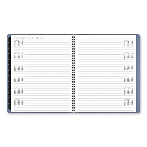 Contemporary Monthly Planner, 11.38 X 9.63, Blue Cover, 12-month (jan To Dec): 2025