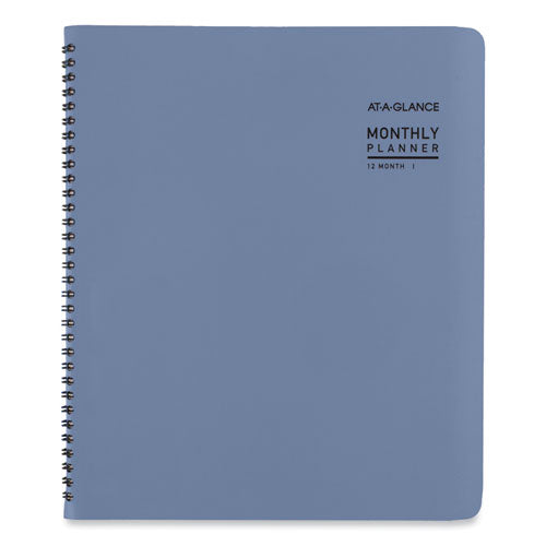 Contemporary Monthly Planner, 11.38 X 9.63, Blue Cover, 12-month (jan To Dec): 2025