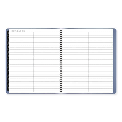 Contemporary Monthly Planner, 11.38 X 9.63, Blue Cover, 12-month (jan To Dec): 2025