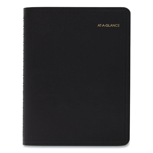 Four-person Group Daily Appointment Book, 11 X 8, Black Cover, 12-month (jan To Dec): 2025