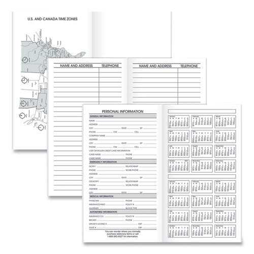 Pocket Size Monthly Planner Refill, 6 X 3.5, White Sheets, 12-month (jan To Dec): 2025