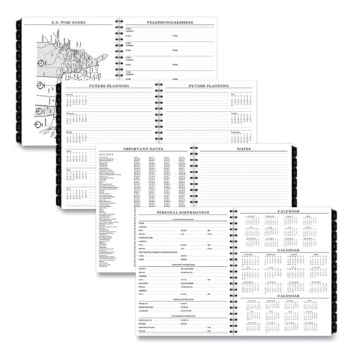 Executive Weekly/monthly Planner Refill With 15-minute Appointments, 11 X 8.25, White Sheets, 12-month (jan To Dec): 2025