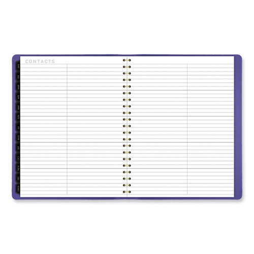 Contemporary Weekly/monthly Planner, 11.38 X 9, Purple Cover, 12-month (jan To Dec): 2025