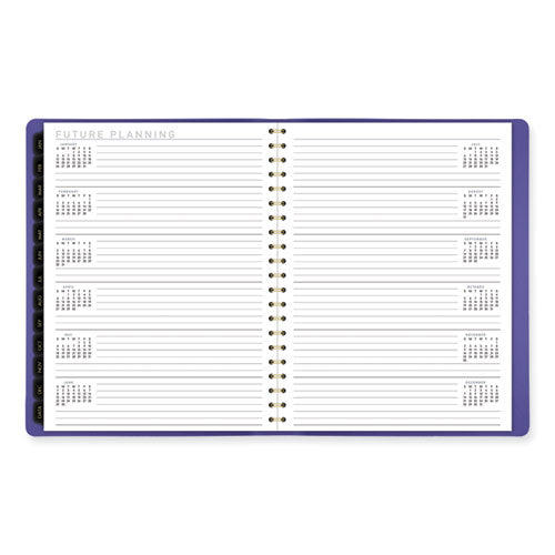 Contemporary Weekly/monthly Planner, 11.38 X 9, Purple Cover, 12-month (jan To Dec): 2025