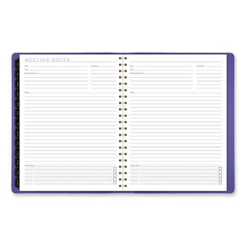 Contemporary Weekly/monthly Planner, 11.38 X 9, Purple Cover, 12-month (jan To Dec): 2025