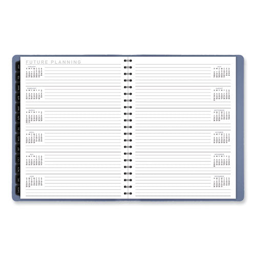 Contemporary Weekly/monthly Planner, 11.38 X 9, Slate Blue Cover, 12-month (jan To Dec): 2025