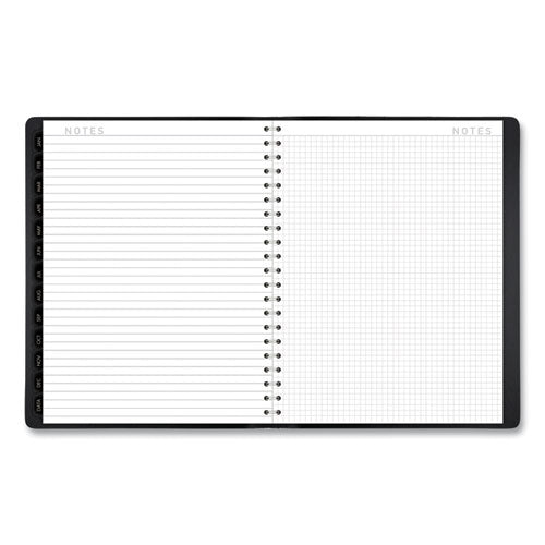 Contemporary Weekly/monthly Planner, Vertical-column Format, 11 X 8.25, Black Cover, 12-month (jan To Dec): 2025