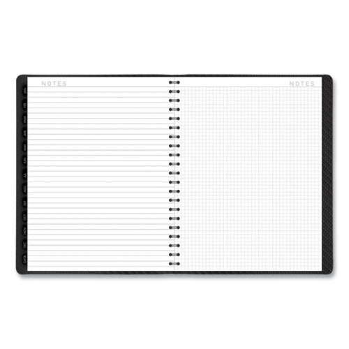 Contemporary Weekly/monthly Planner, Vertical-column Format, 11 X 8.25, Graphite Cover, 12-month (jan To Dec): 2025