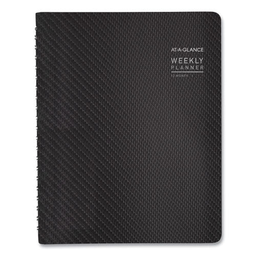 Contemporary Weekly/monthly Planner, Vertical-column Format, 11 X 8.25, Graphite Cover, 12-month (jan To Dec): 2025