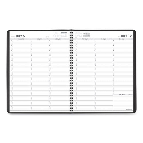 Weekly Appointment Book, 11 X 8.25, Black Cover, 14-month (july To Aug): 2024 To 2025