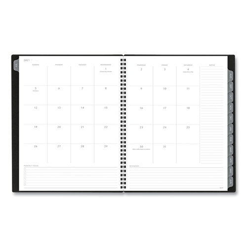 Elevation Academic Weekly/monthly Planner, 11 X 8.5, Black Cover, 12-month (july To June): 2024 To 2025