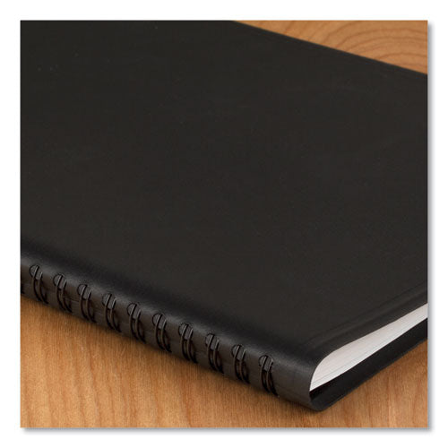 Quicknotes Weekly Block Format Appointment Book, 8.5 X 5.5, Black Cover, 12-month (jan To Dec): 2025